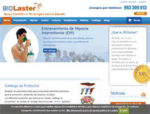 Tablet Screenshot of biolaster.com